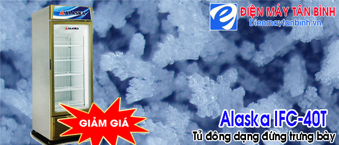 Tủ đ&ocirc;ng trưng b&agrave;y si&ecirc;u thị Alaska IFC-40T